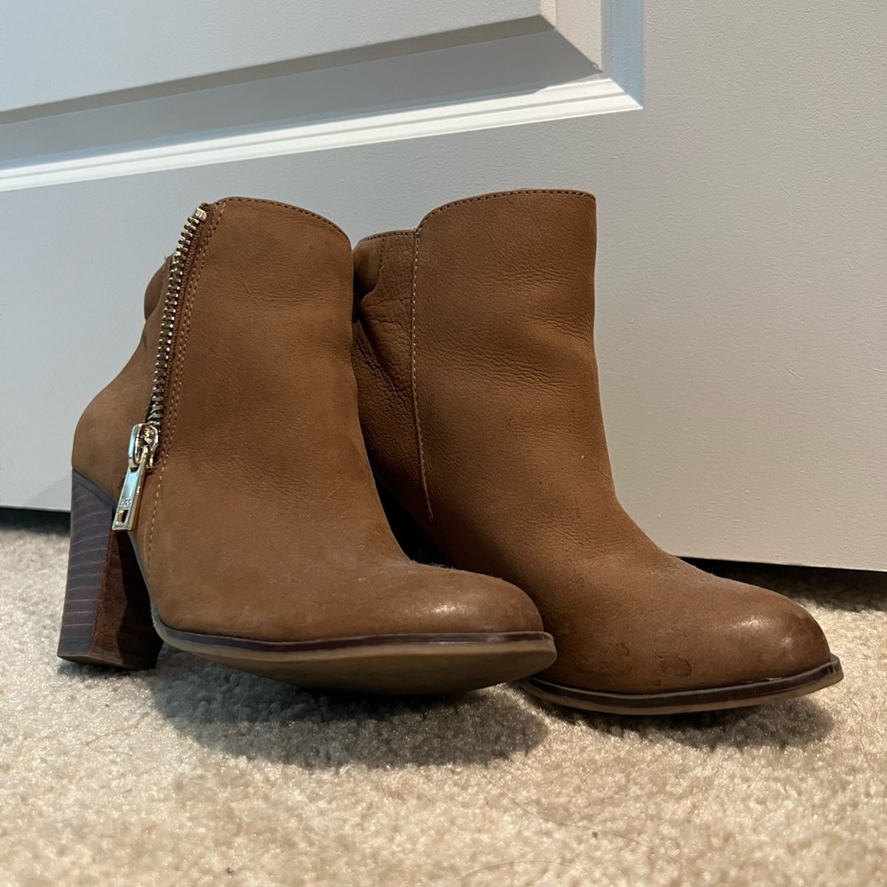 Aldo brown booties, size 6